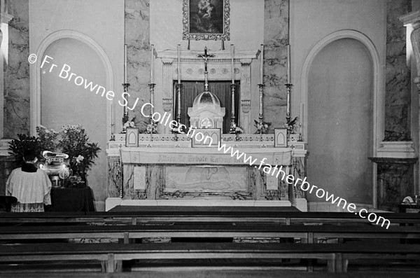 ST FRANCIS XAVIERS  RELIC EXPOSED IN CHAPEL DAYLIGHT